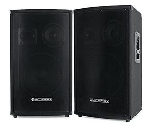 McGrey SL-12/3 Partykeller/DJ-Box 600W Paire 2X 600W, Haut-Parleur médium 6 | Enceinte 3 voies avec subwoofer 12" (30cm), 5" (16, 5cm), Tweeter 3/4" (1, 9cm), 300 watts RMS (600W MAX), 1 entrée jack 6