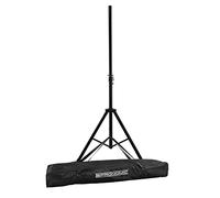 McGrey SPS-1 Pieds d'enceintes en Acier Noir (Pied en Acier, Construction Stable à trépied Extra Large, réglable de env. 130 à 193 cm, capacité Max. 50 kg, Poids : 3,3 kg)