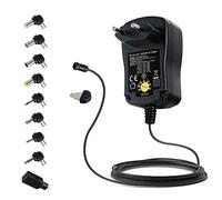 McGrey UAD-1000 Alimentation Universelle 1A, découpage, 3-12V réglable, polarité Interchangeable, Max 1000mA, avec 8 adaptateurs et Adaptateur USB.