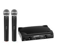 Set Microphone Dynamique Sans Fil Wireless UHF a Main avec Recepteur 2 Canaux