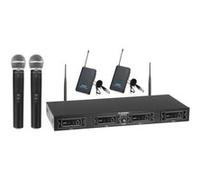 McGrey UHF-2V2I set radio quatre voix/instrument avec 2x micro manuels et 2x micro Lavalier 50 m G