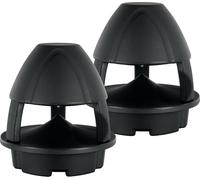 McGrey WPL-660BK BT 360° Enceintes Extérieures avec Bluetooth Paire Noir | 2 enceintes actives 360° pour intérieur et extérieur, Système 2 voies, Portée Bluetooth: env. 10 mètres, Impédance: 8 ohms