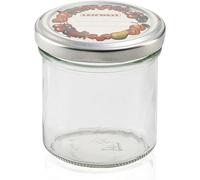 MCH Lot de 6 bocaux en verre 167 ml Leifheit avec couvercle à visser pour écrire - Passe au lave-vaisselle