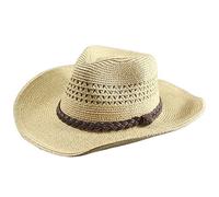 MCHDMI Chapeau de Paille Homme à Large Bord Pliable - Fedora de Soleil Léger Grande Taille for Plage et Voyager