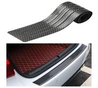 MCHHYL Protection Pare Choc Voiture pour Audi Q3 (8U) 2014-2018, Anti-Rayures Arrière Autocollante Protecteur Porte Coffre en Caoutchouc,Carbon Fiber pattern-35.4 x 3.1inch
