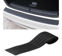 MCHHYL Protection Pare Choc Voiture pour Audi Q7 2016-2019, Anti-Rayures Arrière Autocollante Protecteur Porte Coffre en Caoutchouc,Black-41x 3.4 inch