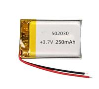 MCHkR 2 5 10 20 PCS 3,7 V 250mAh 502030 Lipo avec connecteur JST Compatible avec de Petits appareils électroniques(5pcs no Connector)