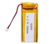MCHkR 2 5 10pcs 3.7V 1200mAh 102055 Lipo avec Une fiche JST de 2,0 mm Compatible avec de Petits projets électroniques et de Bricolage(5pcs with Connector)