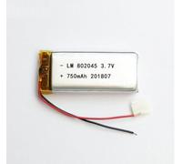 MCHkR 2 5 10pcs 3.7V 750mAh 802045 Lipo avec Une fiche JST de 2,0 mm Compatible avec Les Petits projets de Bricolage électronique et Les appareils Portables(10pcs with Connector)