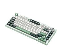 MCHkR 75 Compatible avec Cent de Clavier de Jeu mécanique en Aluminium câblé RVB Hot Berbe Personnalisable Compatible avec et Windows(Green MDA)