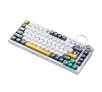 MCHkR 75 Compatible avec Cent de Clavier de Jeu mécanique en Aluminium câblé RVB Hot Berbe Personnalisable Compatible avec et Windows(Astronaut SOA)