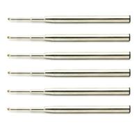 MCHkR 98 mm 3. Recharge à l'encre à Bille de 88 Pouces Compatible avec PN 116190 124493 P164 stylos à Bille 1. Astuce de 0 mm(6pcs Black)
