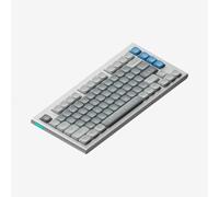 MCHkR Clavier mécanique câblé en Aluminium à Profil Bas personnalisé Hauteur NAS Hauteur ANSI 75% Clavier de Jeu Compatible avec Via et QMK Excellente Option de Cadeau(Maya Imprint)