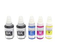 MCHkR Compatible avec Les Fournitures d'imprimante GI190 GI-190 GI 190 G2110 G3110, Bouteille de Couleur à Base d'eau, Recharge d'encre Tintas(2BK-1C-1M-1Y)