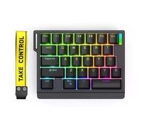 MCHkR HE30 Clavier mécanique de Jeu HE30 à Main Unique Interrupteur magnétique RGB Wired Hotswap 8 kHz Personnalisable Compatible avec Les Joueurs PC(Black)