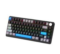MCHkR SK82 Clavier mécanique Filaire 82 Type-c Jeu rvb rétro-éclairage Personnalisable Clavier Hotswap Compatible avec Les Joueurs et Le Bureau(Black)