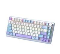 MCHkR SK82 Clavier mécanique Filaire 82 Type-c Jeu rvb rétro-éclairage Personnalisable Clavier Hotswap Compatible avec Les Joueurs et Le Bureau(Blue Purple)