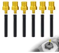 MCHMFG Lot de 6 bouchons de réservoir de carburant et de reniflard pour 50 cc, 110 cc, 125 cc, 150 cc, SSR XR50 Apollo Pit Dirt Bike Tao Enfants ATV Quad Bike (doré)