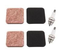 MCHNIC 2 filtres à air avec bougie d'allumage pour Stihl FS74 FS75 FS76 FS80 FS80R FS85 FS85R FS85RX BG72 BG75 HS75 HS80 HS85 HL75 HL75K FH75 HT70 HT75 KM80 KM85 Débroussailleuse
