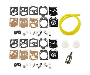 MCHNIC 2x Kit de réparation de membrane de carburateur avec durite de carburant pour Carburateur Walbro K20-WAT WA WT Echo STIHL Homelite Husqvarna Echo Dolmar McCulloch Jonsered