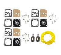 MCHNIC 3X Carburateur Membrane pour STIHL FS106 FS120 FS108 FS200 FS250 FS350 FS400 FS450 FS480 Zama Carb Coupe-Bordure Débroussailleuse et Filtre à Carburant Tuyau