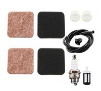 MCHNIC 4137 124 1500 4137 124 2800 Kit de réparation de passe-fils pour Stihl FC85 FS75 FS80 FS85 HS75 HS80 FS85R HL75K HS85 Tondeuses Pré air Filtre amorce Ampoule Carburant Filtre Bougie d'allumage