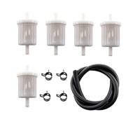 MCHNIC 5x Filtre à Carburant pour 12581-43012 12691-43010 13351-43010 12581-43010 de remplacement Kubota BX22D BX23D BX24D BX25 BX1870 et 2 FEET 6mmx9mm Tuyau
