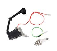 MCHNIC Bobine d'allumage Bougie d'allumage pour tronçonneuse 2500 25cc pour Berlan Fuxtec Gardech Plantiflex Roxon Scion Silex Timberpro Timbertech Varan Viron AL-KO 2625TSB 2625T Hyundai HEL25