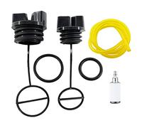 MCHNIC Bouchon d'huile et Filtre à Carburant pour McCulloch CS330 CS360 CS370 CS400 CS400T CS420T M3414 M3616 M3816 M4218 Mac 3-14XT 3-16XT 4-18XT 4-20XT 738 740 742 838 842 Tronçonneuse neuves