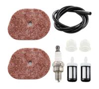 MCHNIC Carb Filtre à air Filtre à Carburant Bougie d'allumage pour Stihl FS40 FS50 FS50C FS56 FS56R FS70 FS70RC KM56 KM56RC FC56 FC70 HT56C Tondeuse Débroussailleuse 4144 124 2800, 0000 350 3513