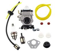 MCHNIC Carburateur avec Bougie, durite de Carburant, kit de Filtre à Carburant pour débroussailleuse Florabest FBS 43 A1, FBK 4 B2 4in1, Parkside PBK 4 A1, PBS 2 A1