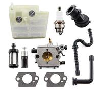 MCHNIC Carburateur avec filtre à air, bougie d'allumage, filtre à essence, tuyau de carburant pour Stihl 024 026 MS240 MS260 024AV Walbro WT194, WT-194-1 Tronçonneuse 1121 120 0611