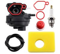 MCHNIC Carburateur avec filtre à air bougie d'allumage pour Briggs & Stratton 799583 591160 593261 591110 595656 591979 08P502 8P502 09P602 9P602 Tondeuse Moteur 300E 450E 50E 50E Série 00E