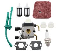 MCHNIC Carburateur avec Filtre à air Bougie d'allumage pour Stihl FS38 FS45 FS46 FS55 FS75 FS80 FS85 HL45 HL75 HS70 HS74 KM55 tondeuse à gazon
