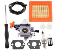 MCHNIC Carburateur avec filtre à air et bougie d'allumage pour Stihl FS 131 FS131R FS311 KM131 HT131 HT132 HT133 HT134 HT135 BT131 Débroussailleuse Remplace 4180 120 0619