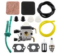 MCHNIC Carburateur avec filtre à air jeu de tuyaux de carburant pour STIHL HS75 HS80 HS85 HL75 HL75K FH75 HT70 HT75 KM80 KM85 KM85R SP80 SP85 FC75 FC85 FS75 FS85 Taille-haie