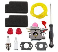 MCHNIC Carburateur avec filtre à air, tournevis, bougie d'allumage pour Walbro WT-875 Poulan BVM200C BVM200VS P200C GBV325 P325 Craftsman 545081855 358794650