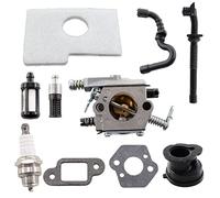MCHNIC Carburateur avec joint, filtre à air, tuyau d'essence pour Stihl 017 018 MS170 MS180 MS 170 MS 180 tronçonneuse à essence, remplacement pour carburateur Walbro 1130 120 0608