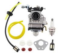 MCHNIC Carburateur avec Tuyau, Bougie d'allumage et Filtre à Essence pour 52cc 49cc 43cc Moteur de Débroussailleuse Convient à Une Grande variété de tondeuses à Gazon, et tronçonneuses à chaîne