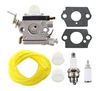 MCHNIC Carburateur Bougie d'allumage 523012401 523 01 24-01 pour Husqvarna 122 HD60 122 HD45 pour Jonsered HT2223 T HT2218 Redmax CHT220L Remplacement de Carburateur Tondeuse en Alliage D'aluminium