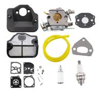MCHNIC Carburateur Filtre à air Filtre à essence Membrane Joint pour Husqvarna 36 41 136 137 137E 141 142 142E Tronçonneuse Remplace Zama C1Q-W29E