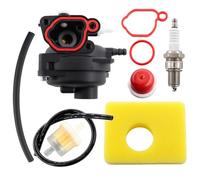 MCHNIC Carburateur Kit for Briggs & Stratton 300E 450E 550E 575E 600E CARB Moteur 08P502 09P602 125CC 140CC Series Pièces de Moteur de Tondeuse à Gazon et Filtre à Air Bougie d'allumage