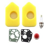 MCHNIC Carburateur Membrane Joint Filtre à Air RJ19LM Bougie D'allumage Kit Pour Nombreux Petits Moteurs 494408 3 à 4,75 H P 795083 Sprint & Quattro séries 400, 450 et 550