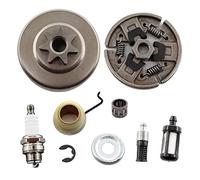 MCHNIC Cloche d'embrayage 3/8" 7 dents avec Embrayage roulement à aiguilles E-Clip pour Stihl MS290 MS310 MS390 029 039 Tronçonneuse 1125 160 2002, 1125 640 2000
