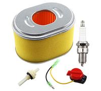 MCHNIC Filtre à air avec bougie d'allumage, filtre à essence, interrupteur d'arrêt pour Lumag RP60, RP75, RP90, RP130HPC, RP1100, RP1100 Pro plaque vibrante