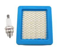 MCHNIC Filtre à air pour tondeuse à gazon Briggs & Stratton 491588 399959 491588S Wolf 2058411 Quantum 625 650 675 série 3,5 CV moteurs avec bougie d'allumage remplace Champion RJ19LM / NGK BR2-LM