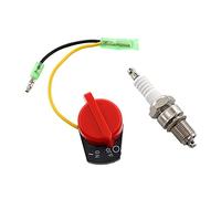 MCHNIC Interrupteur avec bougie d'allumage pour Scheppach HP800S, HP1100S, HP1300S, Matrix PC 1300 plaque vibrante