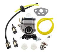 MCHNIC Kit de Carburateur pour AL-KO Alko débroussailleuse BC410 BC4535 BC 4125 moteur de tondeuse à gazon Tuyau Filtre à Essence