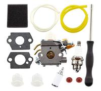 MCHNIC Kit de carburateur pour Ryobi RBC30SET RLT30CET RHT2660DA RLT26CDS RBC26SES Remplace Zama C1U-H60 308054003 985624001 avec Tournevis de Réglage Filtre à Air