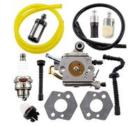 MCHNIC Kit de carburateur Pour Stihl MS192 MS192T Tronçonneuse ZAMA C1Q-S125 C1Q-S258 remplacer 1137-120-0650 avec Tuyaux